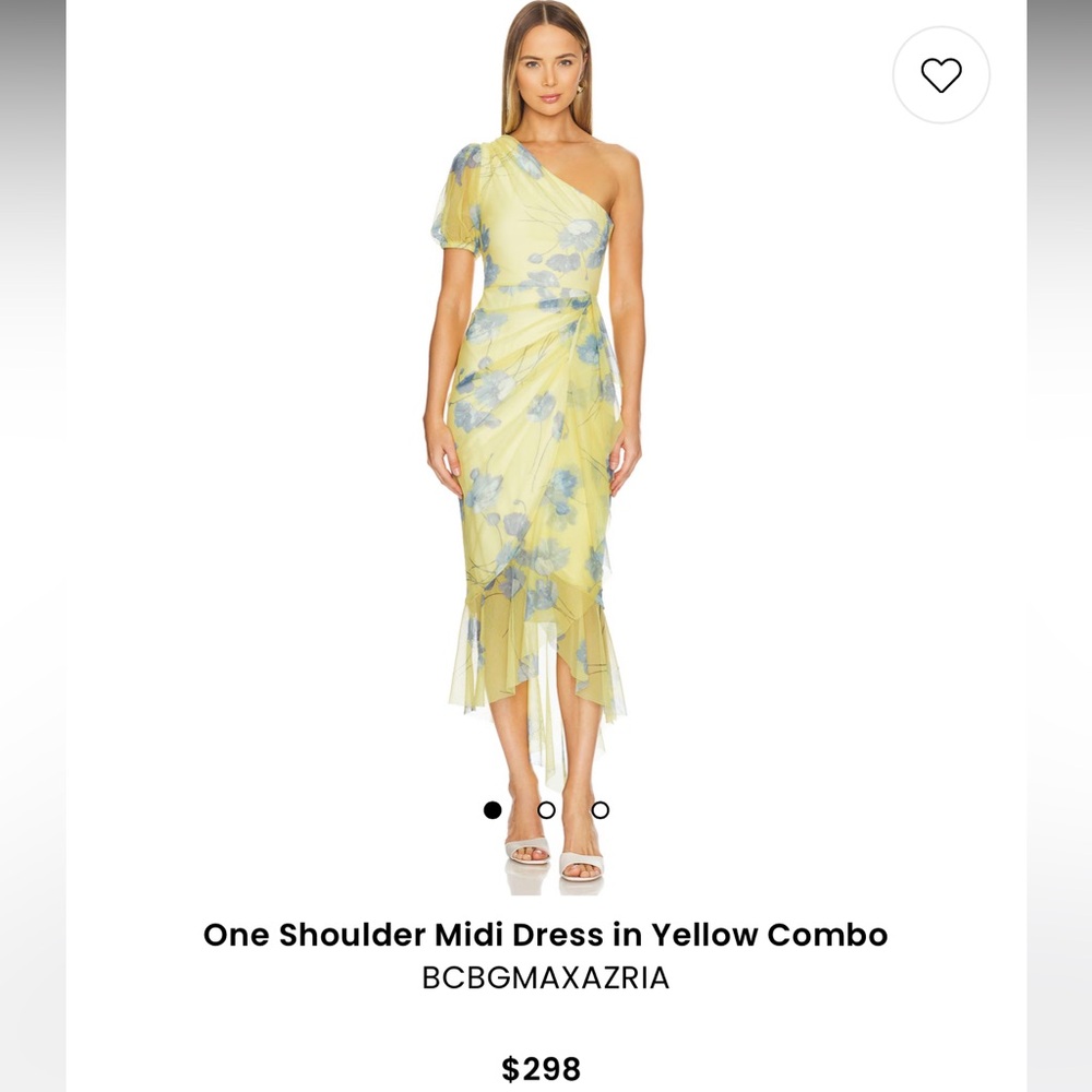 One shoulder midi dress